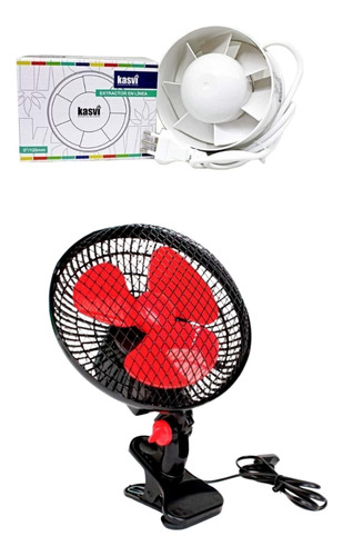 Kit Indoor Ventilador Cyclone + Extractor 125mm Kasvi