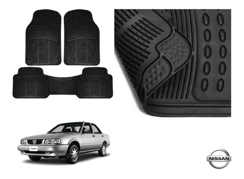 Tapetes Uso Rudo Nissan Tsuru 2001 Rubber Black Original