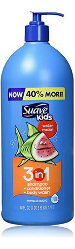  Suave Kids 3 En 1 Shampoo Conditioner Gel De Bano Melon Wate