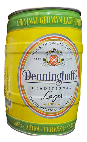 Barril De Cerveza Denninghoffs Traditional Lager De 5 Litros