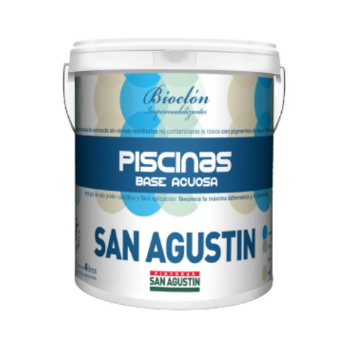 Pintura Acrílica Base Acuosa Para Pileta X 10l San Agustín