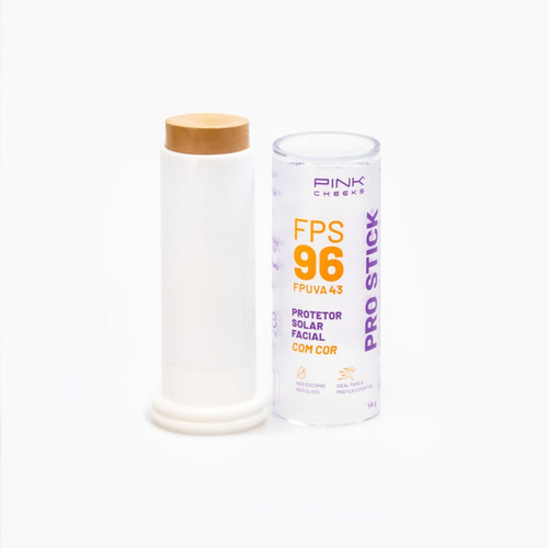 Imagem 6 de 6 de Pro Stick Protetor Solar Facial Fps96 Pro20 14g Pink Cheeks