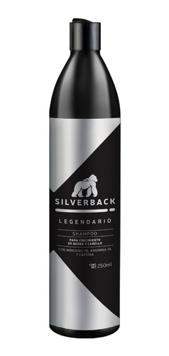 Imagen 1 de 3 de Legendario Shampoo, Minoxidil, Arginina, Cafeína, Bergamota