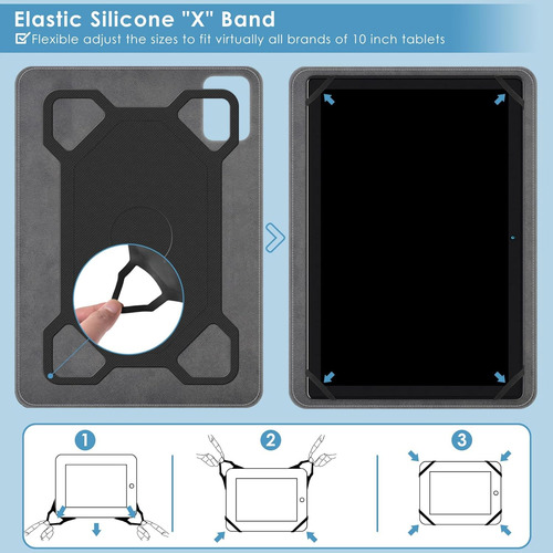 Funda Universal Para Tableta Detuosi De 10 Pulgadas, Android