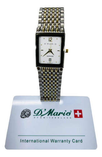 Reloj D Mario Cuadrado Zafirado  Hombre Zp4176