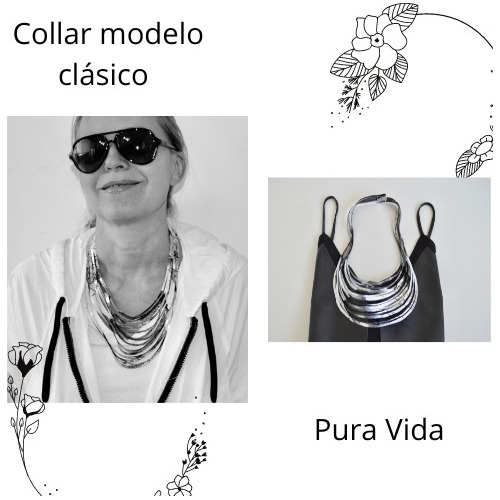 Imagen 5 de 5 de Collar Ondas Corto, Pink Rosa Y Oro, Estilo Barbie