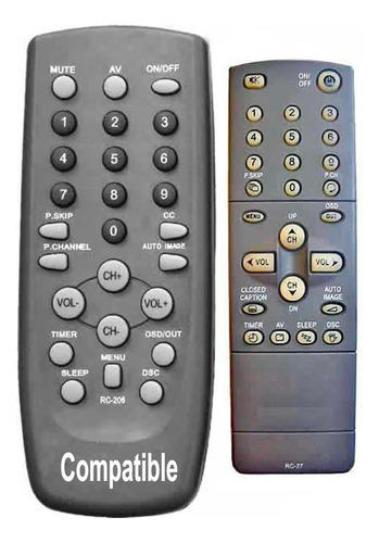 Control Remoto Tv Cce Durabrand Kenbrown Audiologic 77 Zuk