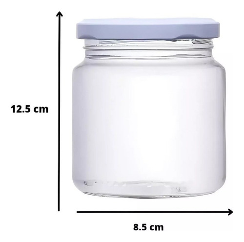 Pack 18 Unid Frasco Conservero Con Tapas Incluidas 500ml