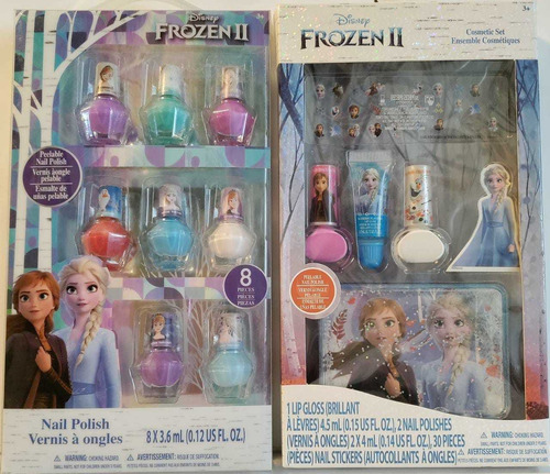 Set Cosmeticos Brillos Esmaltes Disney Frozen 2 