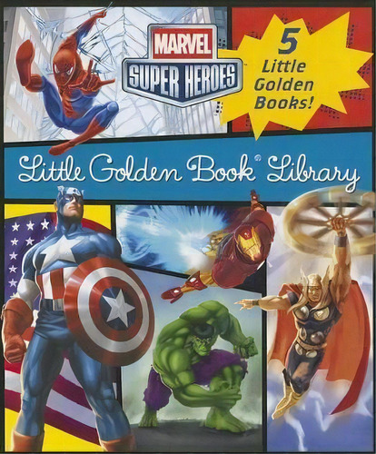Marvel Little Golden Book Library, De Various. Editorial Golden Books, Tapa Dura En Inglés