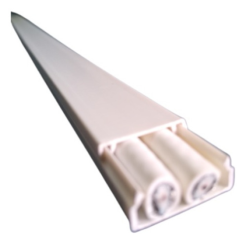 Canaleta Plástica Blanca 20x10mm X 2mts Adhesivo X 2 Und