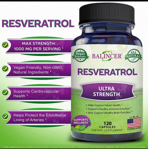 Resveratrol 1000mg Puro  Power 