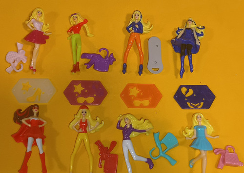 Barbie Kinder Sorpresa 8 Figuras Y Accesorios Coleccion (Usado)