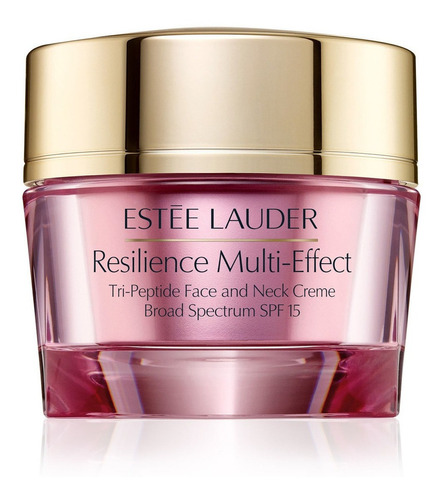 Crema Hidratante Tri-Peptido para cara y cuello SPF 15 Estée Lauder Resilience Multi-Effect día para piel seca de 1.7oz