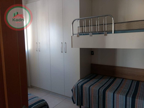 Apartamento Com 2 Dormitórios À Venda, 82 M² Por R$ 420.000,00 - Vila Guilhermina - Praia Grande/sp - Ap5352