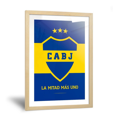 Cuadros Camisetas Boca Juniors Riquelme Bombonera 35x50cm
