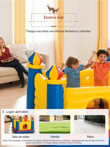 Niños Inflable Centro De Juego Brincolin Castillo Trampolín