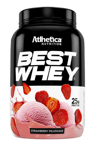 Best Whey (900g) Strawberry Milkshake Atlhetica Nutrition