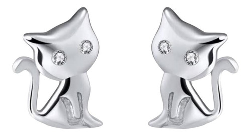 Aretes Plata 925 Gatitos/envio Gratis /mujer /elegantes