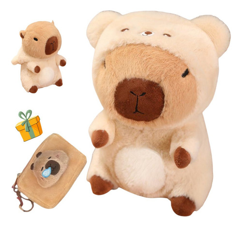 2 Muñecos De Carpincho De Peluche Y Bolsas De Almacenamiento