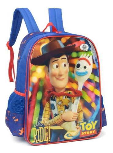 Mochila Escolar Costas Toy Story Woody E Garfinho Luxcel