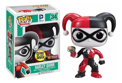 Funko Pop 34 Harley Quinn Glow In The Dark Px