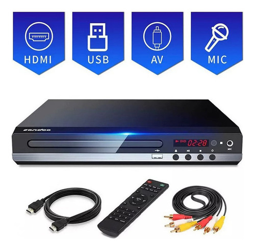Reprodutor De Dvd Gratuito De Região Uhd 1080p Com Entrada
