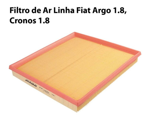 Filtro De Ar Fiat Argo Flex 1.8 135cv E-torq