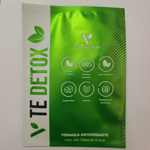 V-detox Vitalhealt 2 Paquetes De 8 Gramos Cada Uno