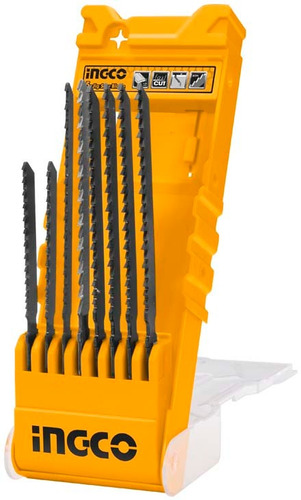 Imagen 1 de 4 de Kit 8 Hojas Sierras Para Caladora Madera Metal Ingco Akd8088