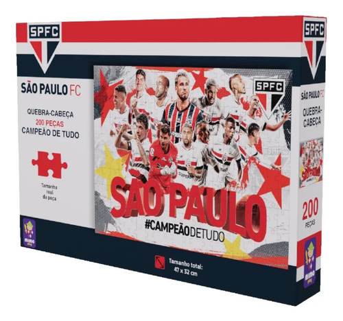 Quebra Cabeça Colecionável São Paulo Campeão De Tudo 200 Pçs