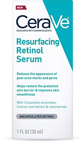 Cerave Retinol Serum Para Las Marcas De Post-acne Y La Text