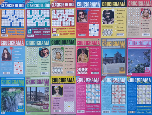 Lote X 18 Revistas De Crucigramas