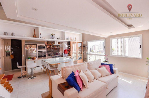 Imagem 2 de 30 de Cobertura No Residencial Joy, Com 2 Dormitórios À Venda, 96 M² Por R$ 678.000 - Vila Izabel - Curitiba/pr - Co0045