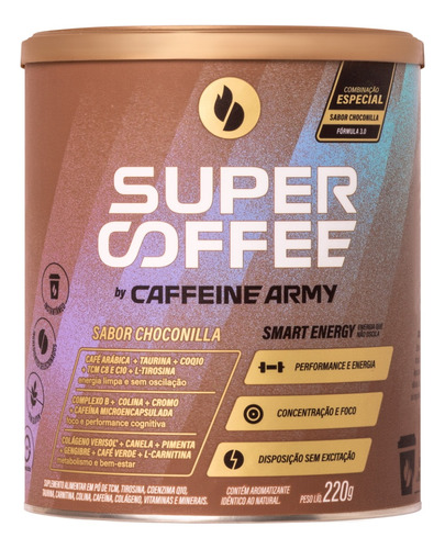 Kit 3x Supercoffee 3.0 220g - Caffeine Army | Promoção!!!