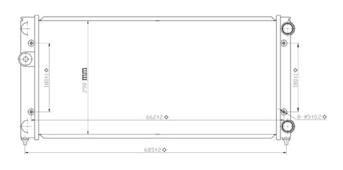 Radiador Volkswagen Jetta L4 2.0l Std C/aa 93 Al 99 Polar