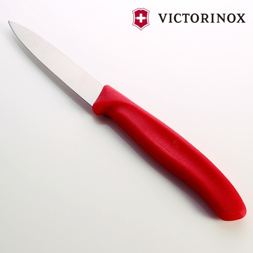 Imagen 3 de 6 de Cuchillo Victorinox Legumbres Verduras 8cm Rojo 6.7601