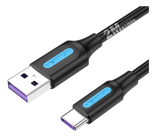comprar Cabo Turbo 5a 2 Metros Tipo C Usb A Carregar Celular E Dados