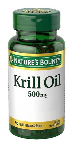 Natures Bounty Krill Oil 500mg Omega 3 Suplemento Dietario