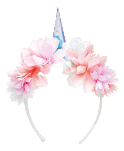 Tiara Infantil Unicórnio Florida Para Fantasia 1un