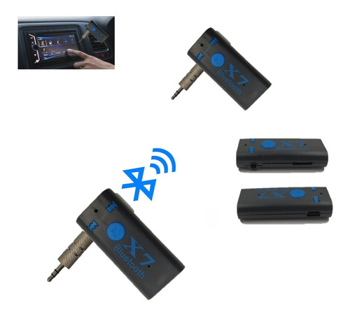 Receptor Bluetooth Recargable Adaptador De Audio 3.5mm X7