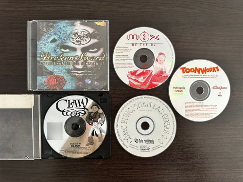 Videojuegos Originales Broken Sword, Claw + Cds - Pc Fisico 