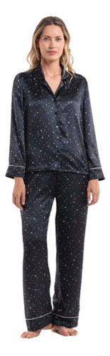 Pijama Camisola Abotonada Con Pantalon Camisero Art 15240