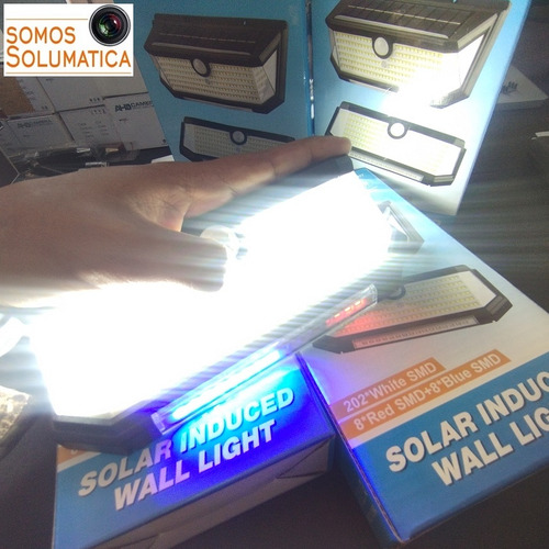 Lampara Luz Solar Led - Autoencedido - Sensor De Movimiento
