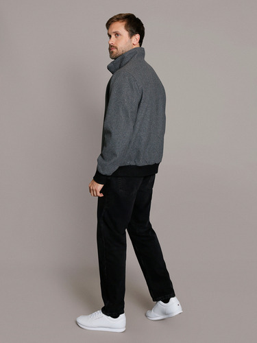 Chaqueta Wool Bomber Gris Calvin Klein