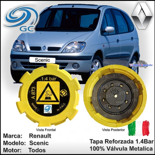Imagen 1 de 2 de Tapa Envase Deposito Agua Rad  Renault Scenic Reforzada 1.4b