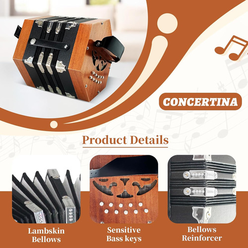 Concertinas,20-key Accordion For Adults, Professional