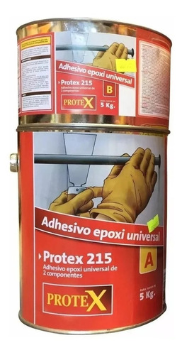 Imagen 1 de 10 de Protex 215 Adhesivo Epoxi Universal Bicomponente 1kg