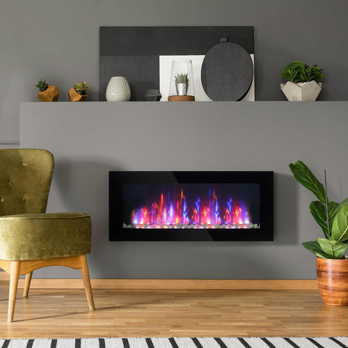 Chimenea Eléctrica Homcom 104.9cm 1500w Control Remoto