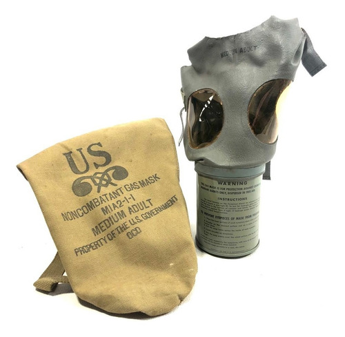 Mascara De Gas Americana Com Bolsa Original Mia2ii (Usado)